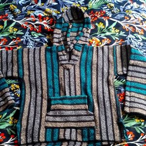 Vintage woven hoodie